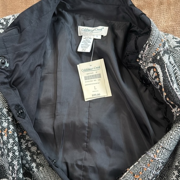 🌹NWT:COLDWATER CREEK SNAP UP ELEGANT JACKET - Picture 7 of 7